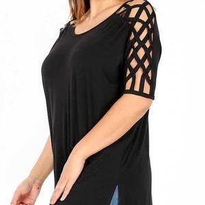 Black tunic style shirt